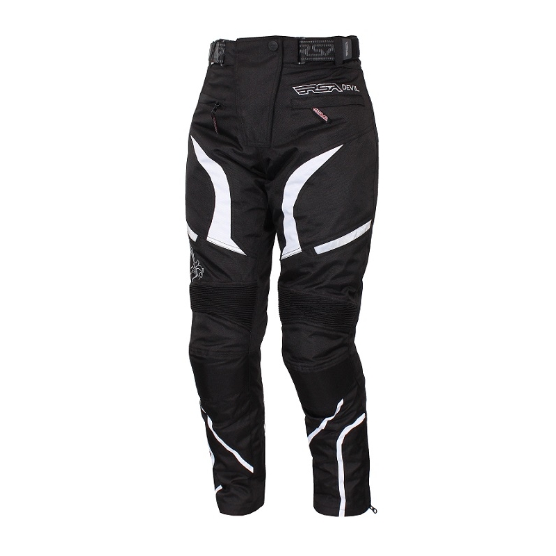 Mono de moto para mujer RSA SW-01 blanco - 2 piezas liquidación