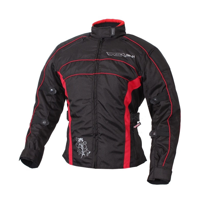 Mono de moto para mujer RSA SW-01 rojo - 2 piezas liquidación