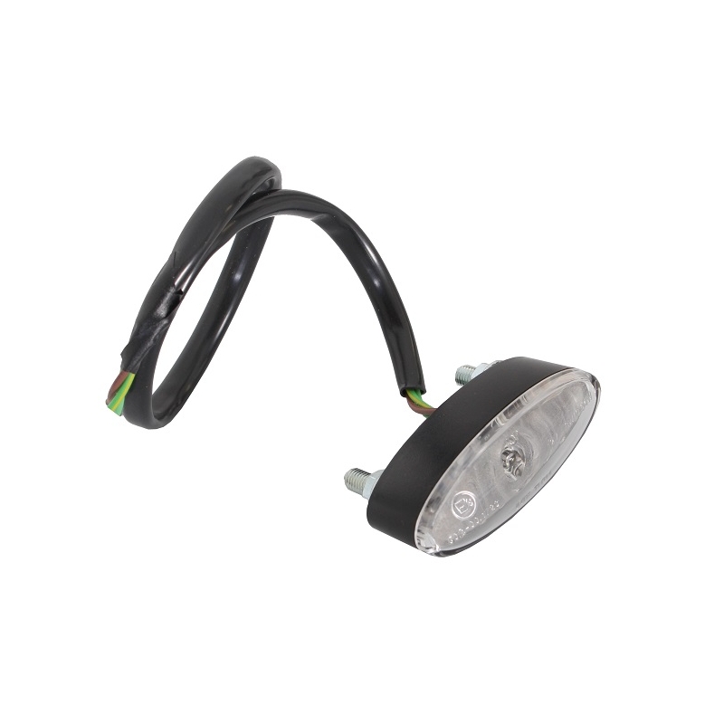 Luz trasera LED universal Mini Oval blanca