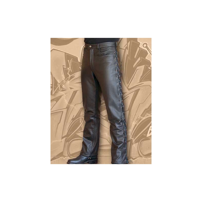 Chopper kalhoty se šněrováním po bocích