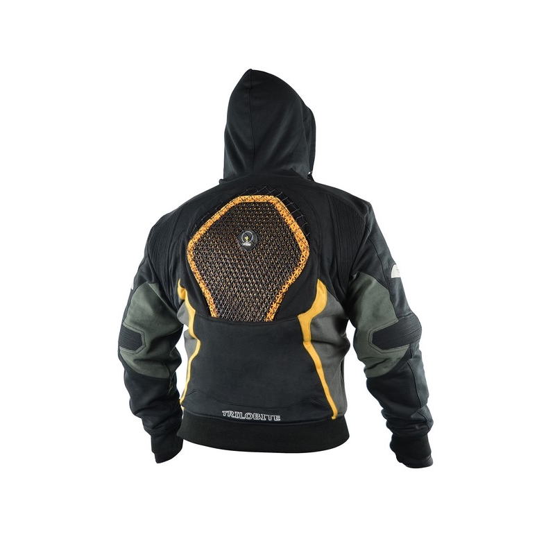 Mikina s chrániči na motorku Trilobite 761 Illenius černo-žlutá