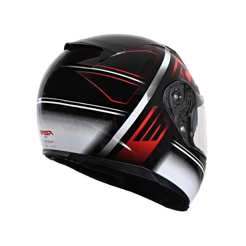 Přilba na motorku RSA SR-01 černo-červeno-bílá výprodej