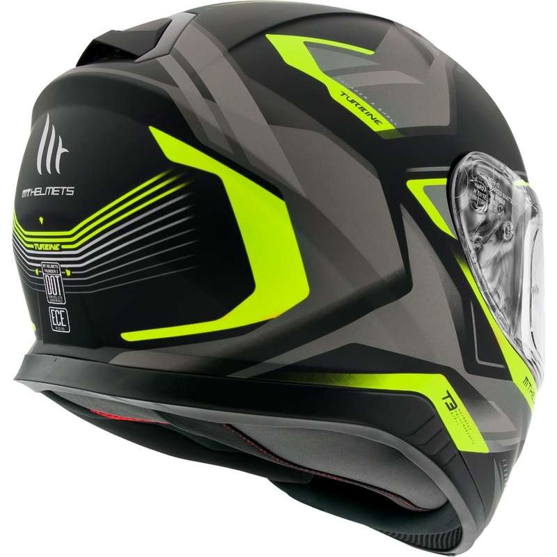 Integrální přilba MT Thunder 3 SV Turbine černo-šedo-fluo žlutá výprodej