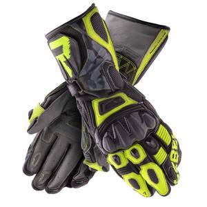 Guantes de moto Rebelhorn Rebel negro-camo-amarillo fluo liquidación