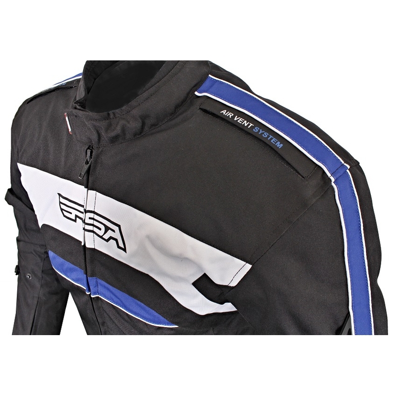 Bunda na motorku RSA Iron černo-modrá výprodej