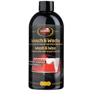 Champú con cera Autosol Wash and Wax 500 ml