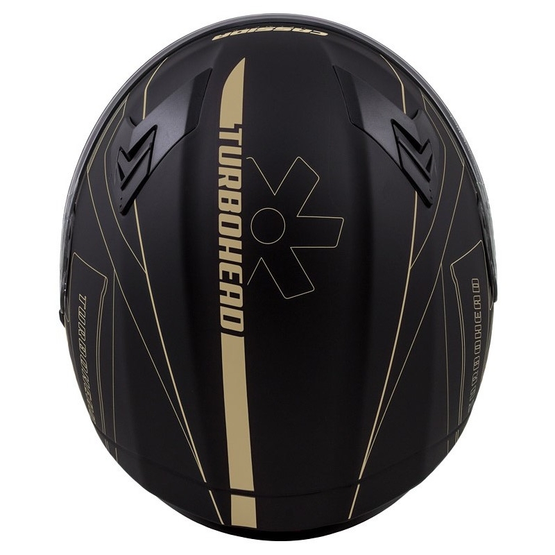 Casco integral Cassida Integral 3.0 Turbohead negro-oro