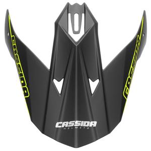 Visera de casco Cassida Libor Podmol negro-gris-amarillo fluo