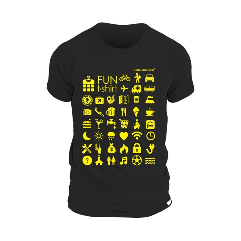 Camiseta nanosilver Travel Classic negra