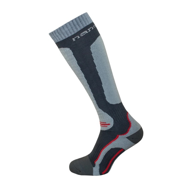 Calcetines Nanosilver® negro-gris-rojo