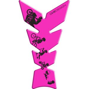 Adhesivo para depósito de combustible - Luna rosa fluo