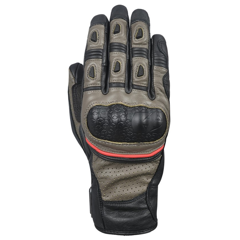 Guantes de moto Oxford Hawker marrón-negro liquidación