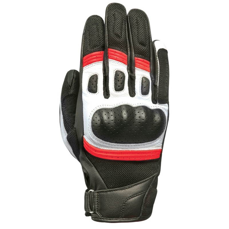 Guantes de moto Oxford RP-6S negro-rojo-blanco