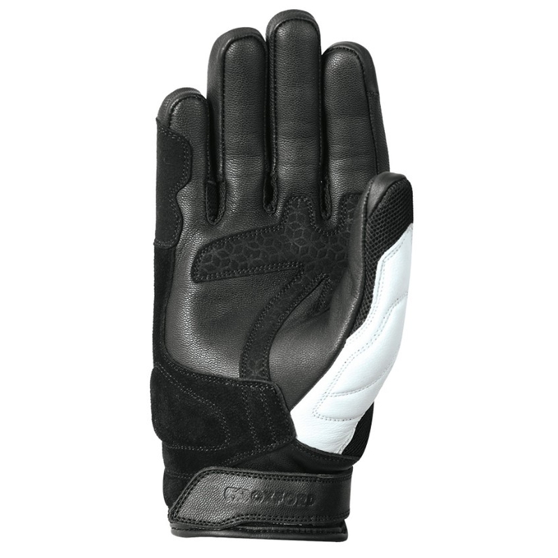 Guantes de moto Oxford RP-6S negro-blanco-amarillo fluorescente