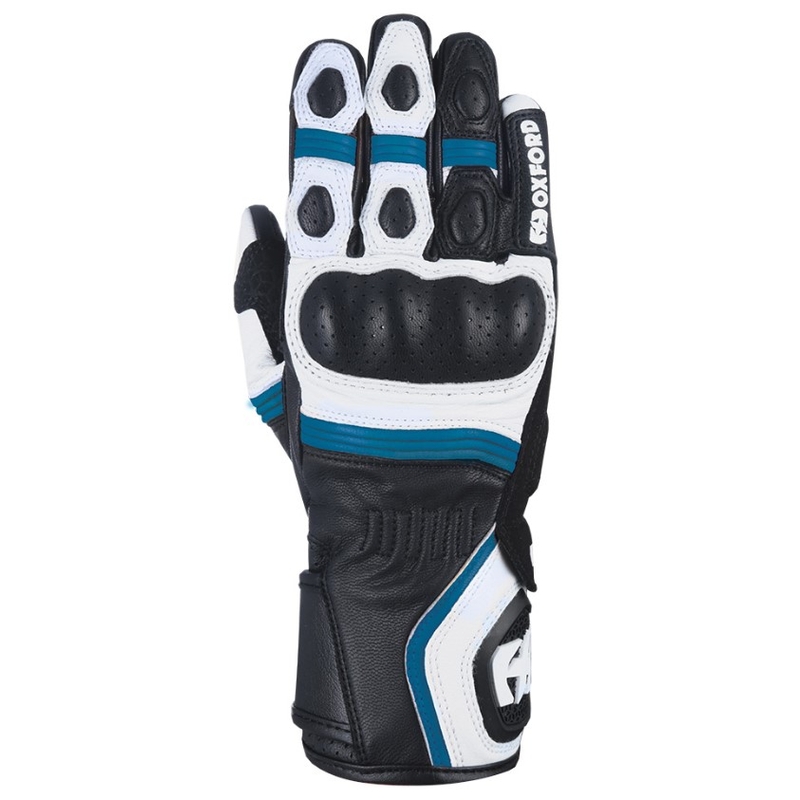 Guantes Oxford RP-5 2.0 de mujer blanco-negro-azul