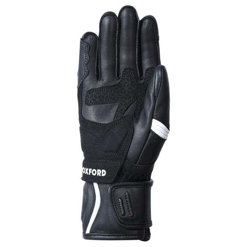 Guantes de moto Oxford RP-5 2.0 para mujer en blanco y negro