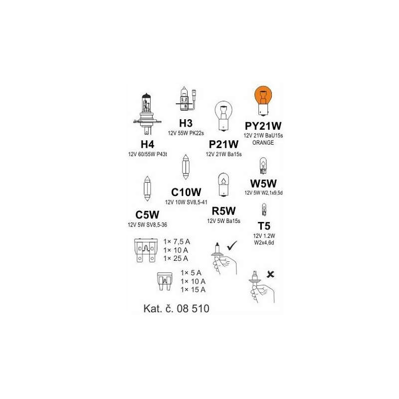 Žárovky servisní box ŠKODA OCTAVIA I.
