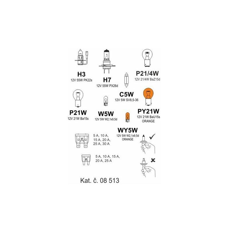 Žárovky box ŠKODA SUPERB I. 2001