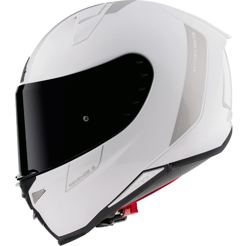 Casco integral de moto MT Revenge 2 Solid White Gloss liquidación