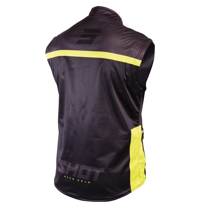 Chaleco Softshell Shot Lite negro-amarillo fluo liquidación