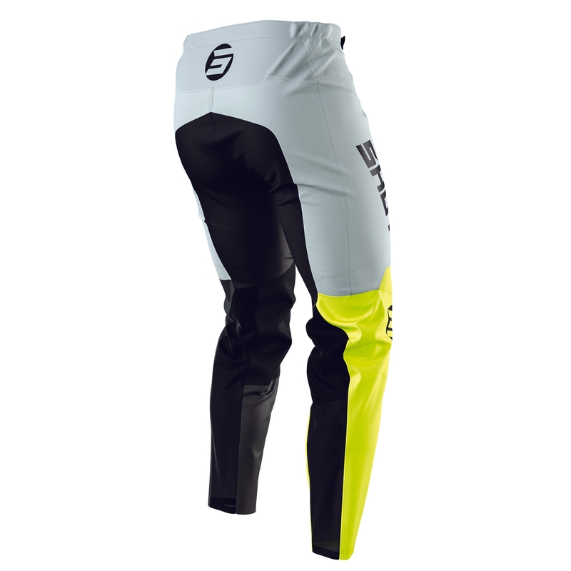 Dětské motokrosové kalhoty Shot Devo Storm černo-šedo-fluo žluté výprodej