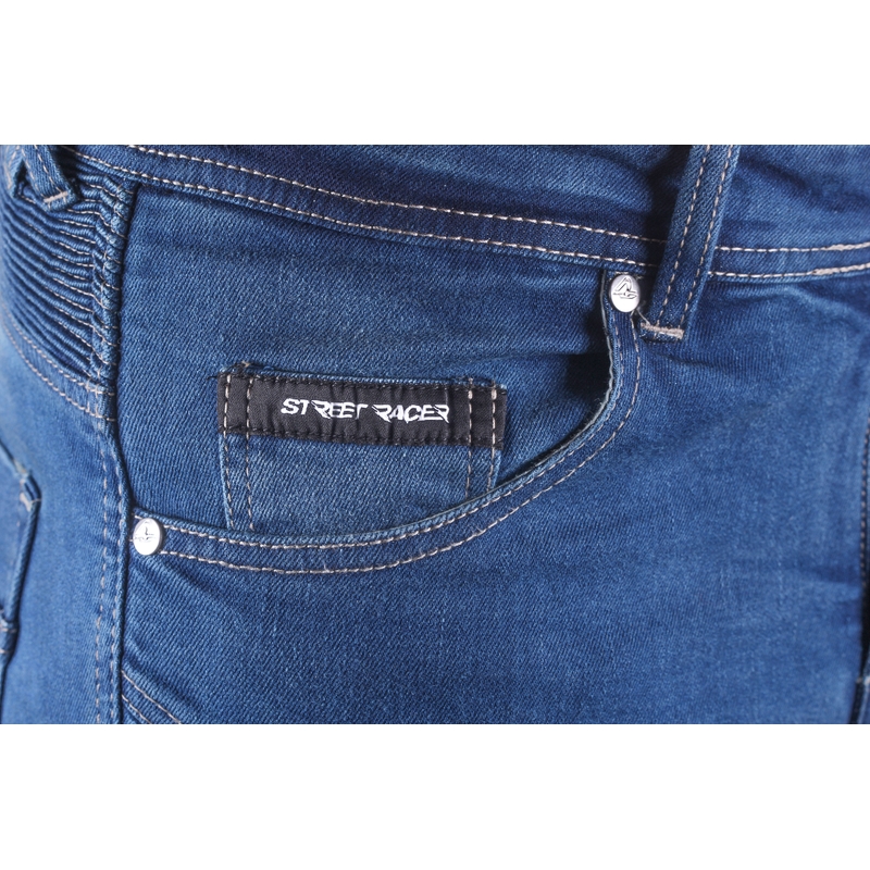 Street Racer Stretch II CE Azul Vaqueros Moto Extendidos
