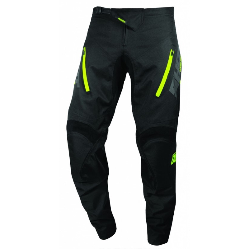 Pantalón Motocross Shot Climatic negro-amarillo fluo liquidación