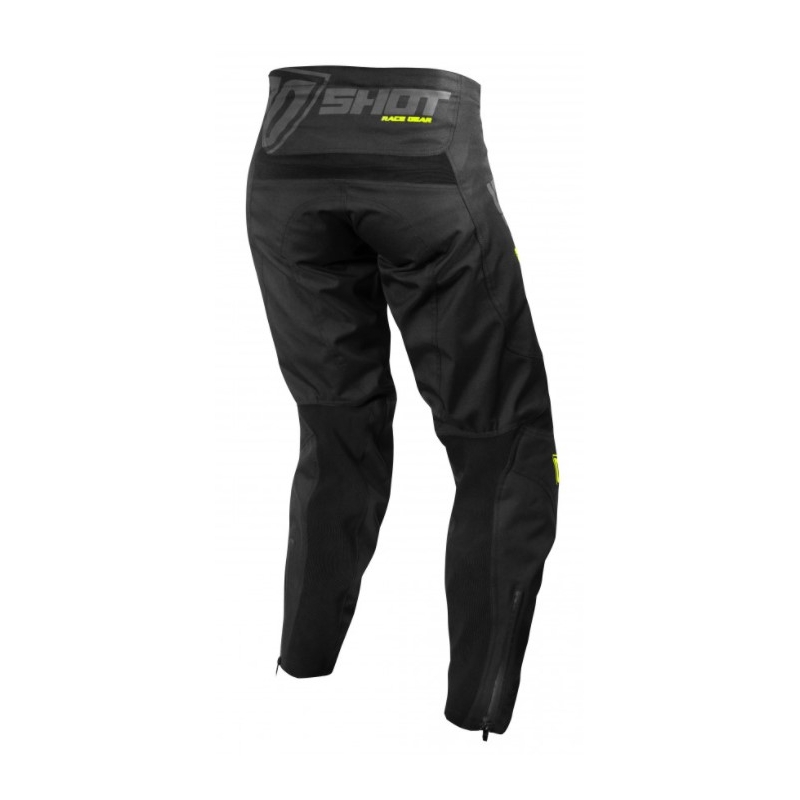 Pantalón Motocross Shot Climatic negro-amarillo fluo liquidación
