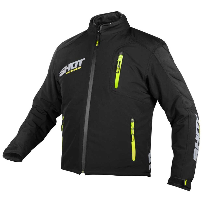 Shot Chaqueta Climatic negro-amarillo fluo liquidación