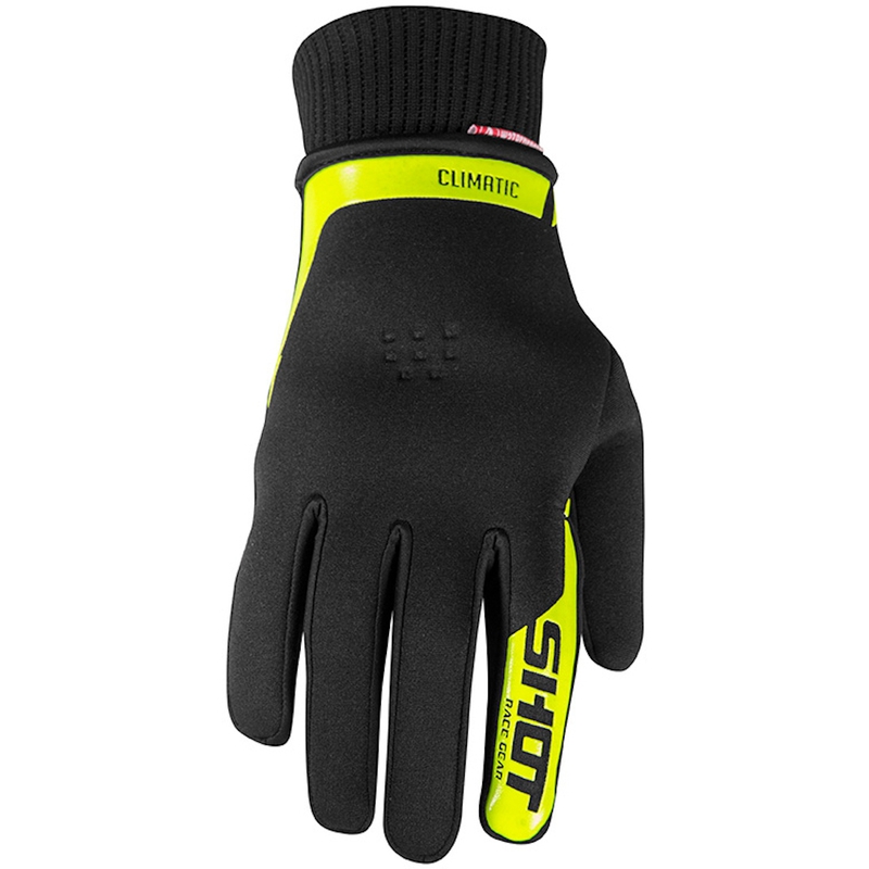 Guantes de motocross Shot Climatic negro-amarillo fluorescente liquidación