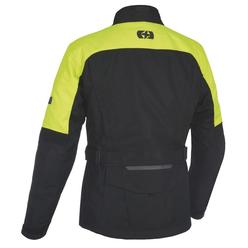 Chaqueta de moto Oxford Advanced Continental negro-amarillo fluo