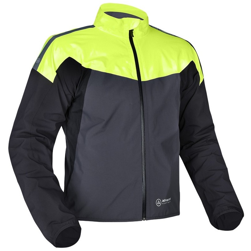 Bunda do deště Oxford Advanced Rain Seal Pro černo-šedo-fluo žlutá výprodej