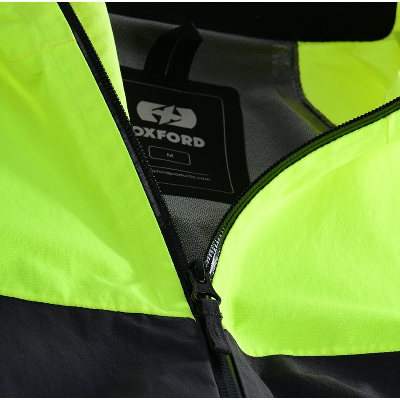 Bunda do deště Oxford Advanced Rain Seal Pro černo-šedo-fluo žlutá výprodej