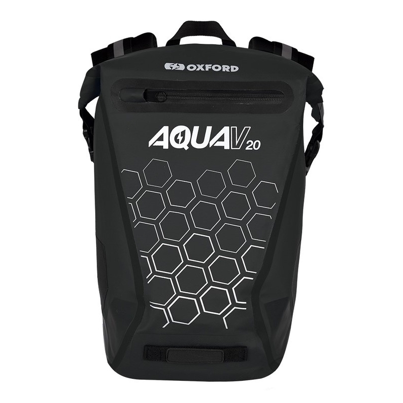 Mochila impermeable Oxford AQUA V20 negro 20 l