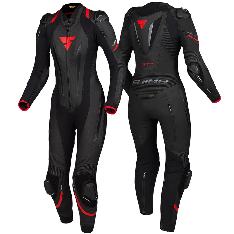 Mono de mujer Shima Miura RS negro-rojo