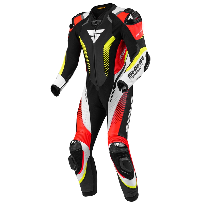 Mono de una pieza Shima Apex RS negro-blanco-rojo-amarillo fluo liquidación