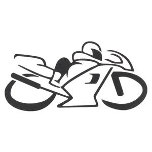 Pegatina silueta Bicicleta negra
