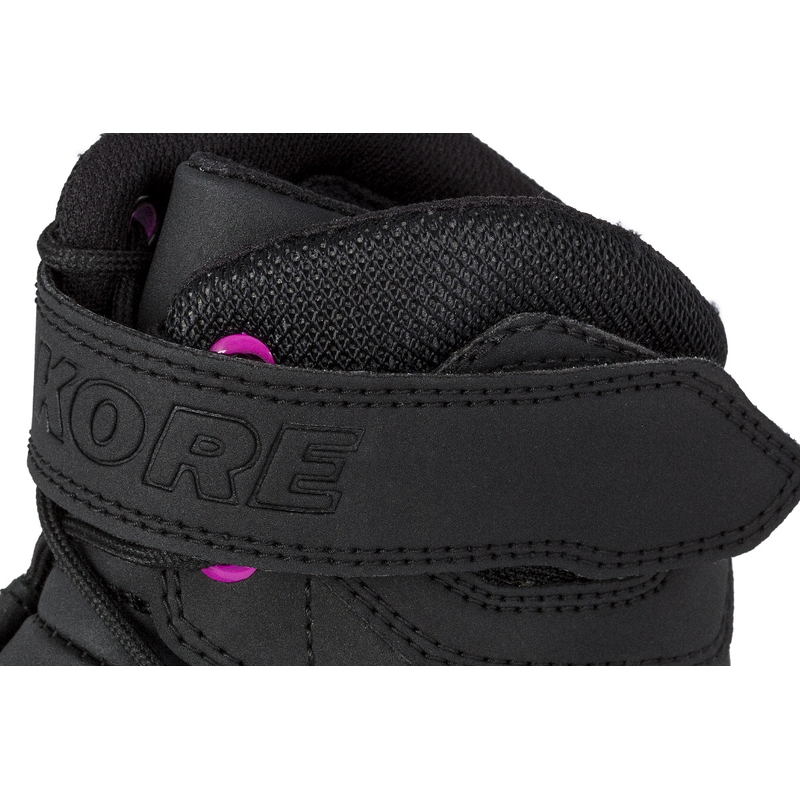 Botas de moto Kore Velcro 2.0 para mujer en negro y morado