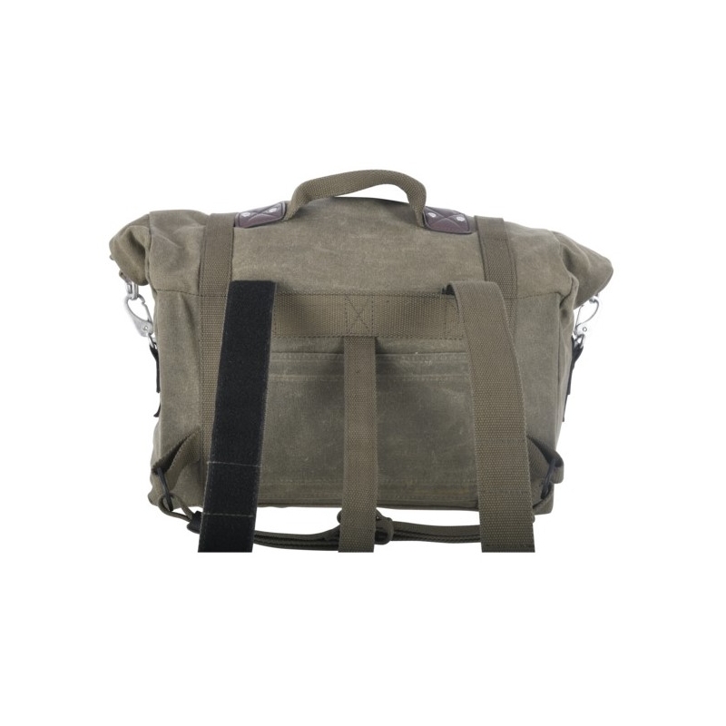 Alforjas laterales Oxford Heritage verde caqui 40l para moto