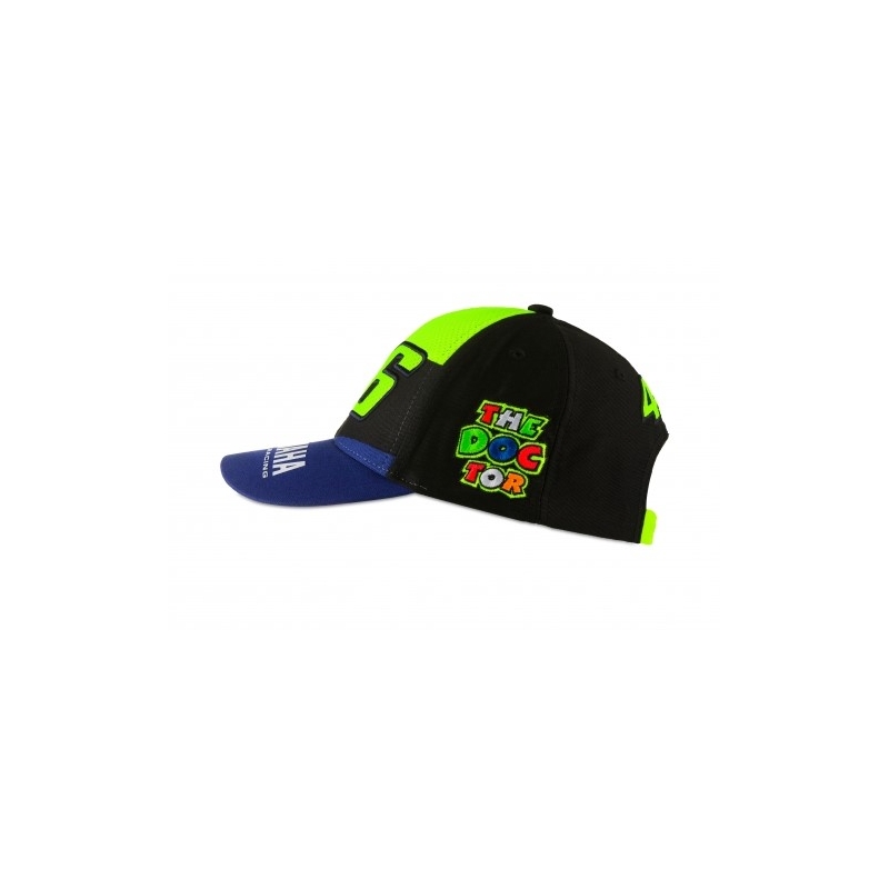 Dětská kšiltovka Valentino Rossi VR46 YAMAHA modro-černo-žlutá