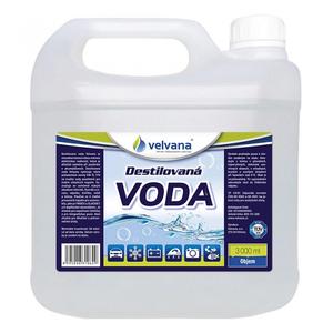 Agua destilada velvana 3 l