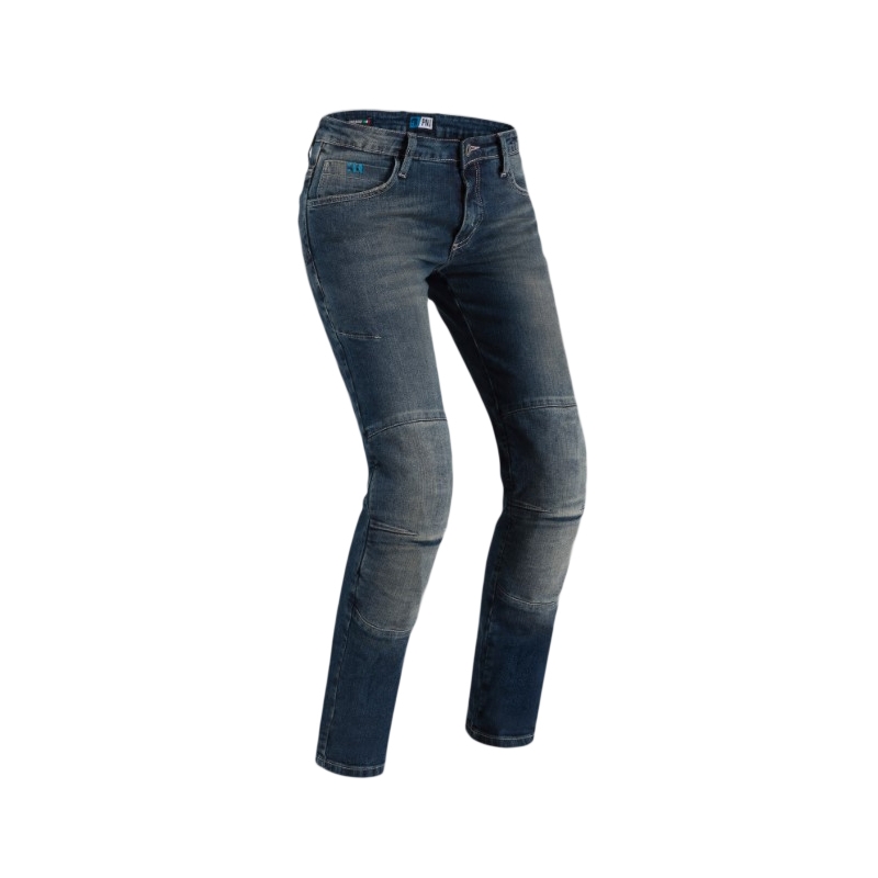 Vaqueros de moto para mujer PMJ Florida azul liquidación