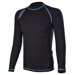 Camiseta térmica RSA Heat negra - azul manga larga