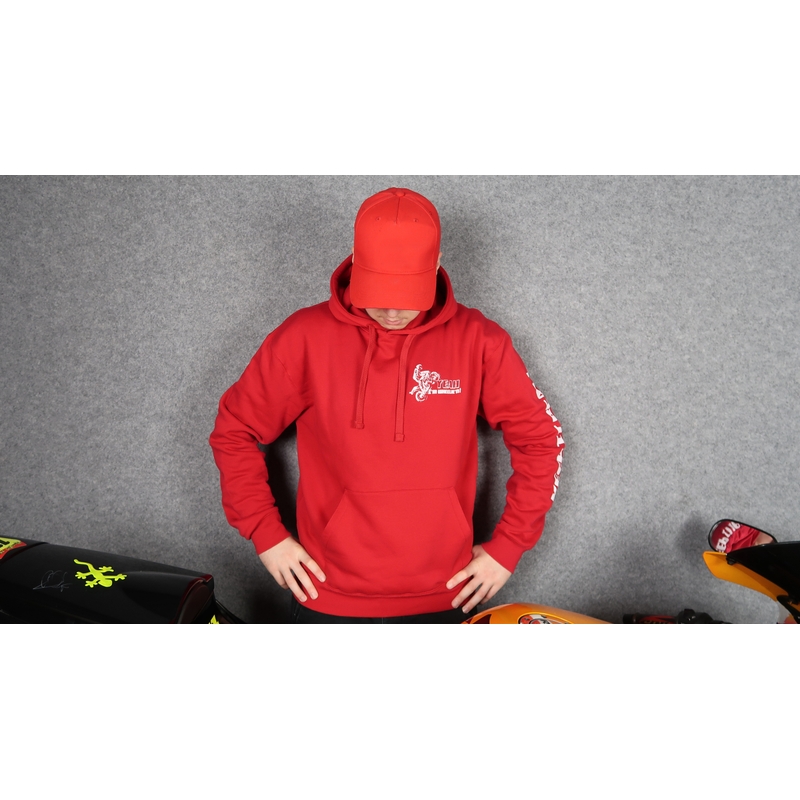 Sudadera Atrápame si puedes rojo