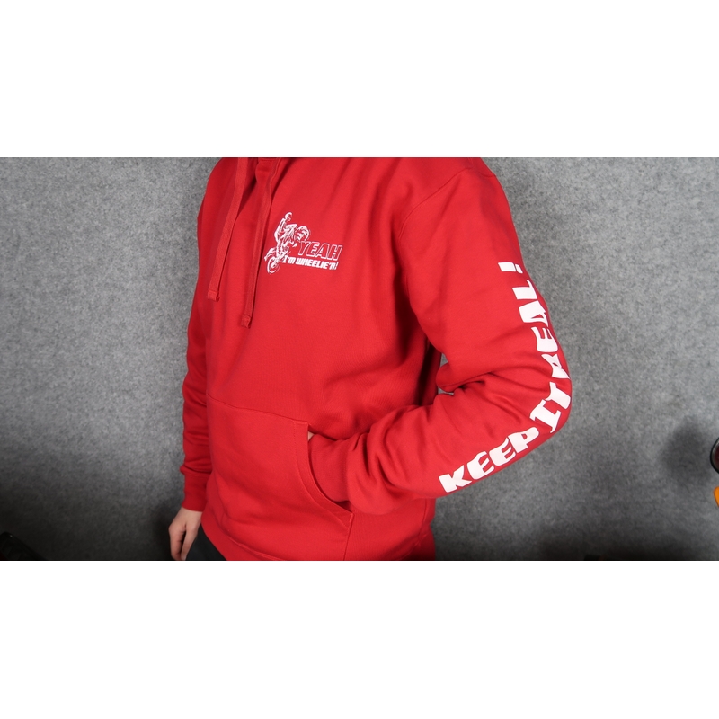 Sudadera Atrápame si puedes rojo