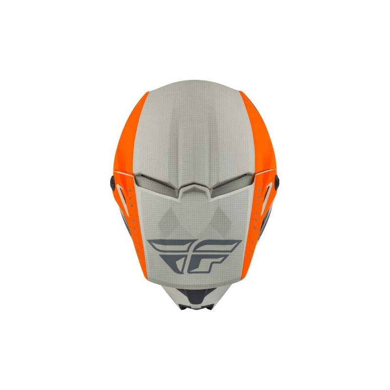 Motokrosová přilba FLY Racing Kinetic Straight oranžovo-šedá výprodej