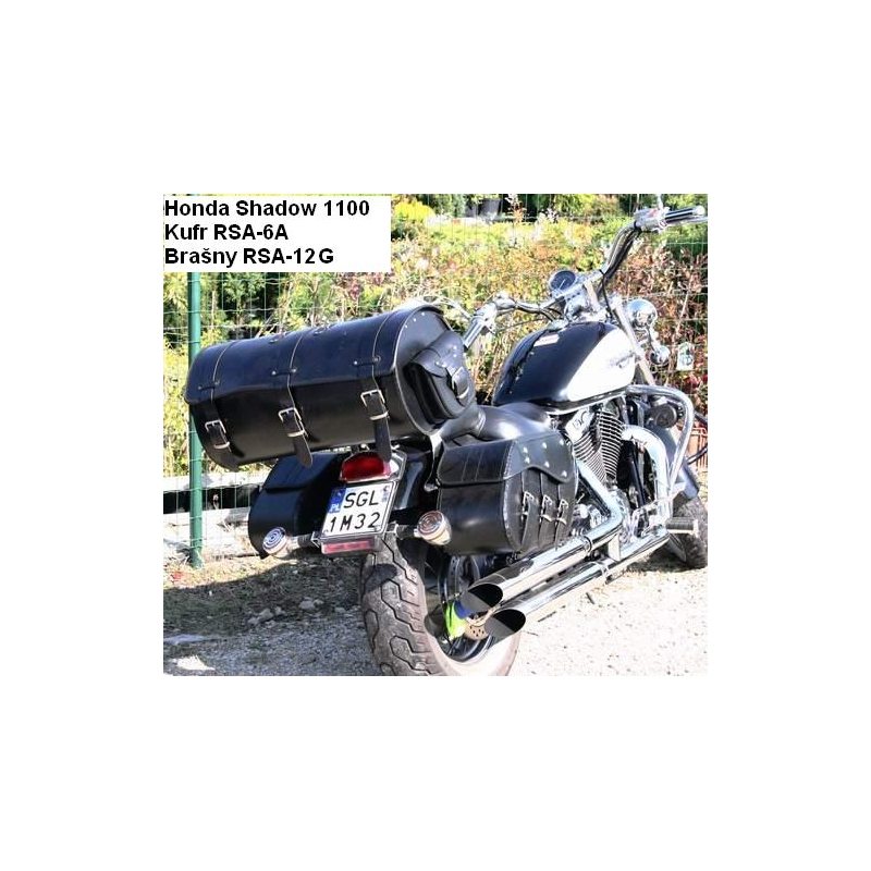 Maletín de cuero para moto Chopper RSA-6B