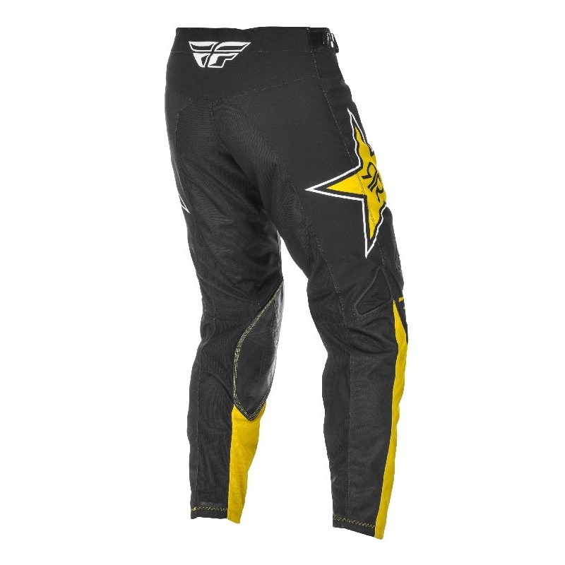 Motokrosové kalhoty FLY Racing Kinetic Rockstar 2021 žluto-černé