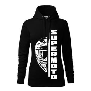 Sudadera de mujer SUPERMOTO negra liquidación