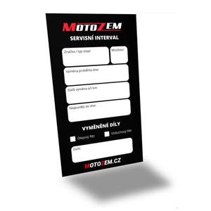 Etiqueta de servicio MotoZem